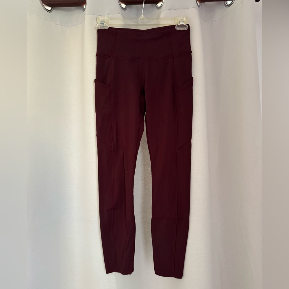 lululemon athletica High-Waist Wine Leggings with Side Pockets